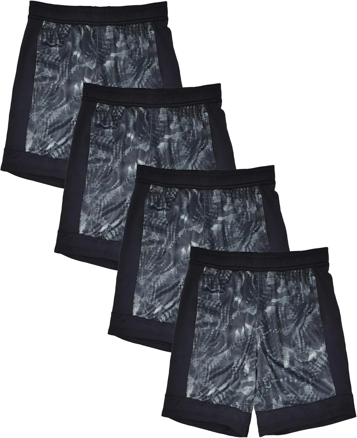 Andrew Scott Boys Active Performance & Mesh Style Basketball Sport Shorts - Multi Packs