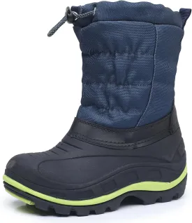 Apakowa Boys Girls Snow Boots Outdoor Slip Resistant Insulated Waterproof Winter Snow Boots (Toddler/Little Kid/Big Kid)