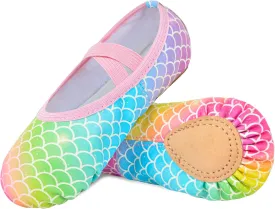 Ballet Shoes for Girls Toddler Ballet Dance Slippers Soft Leather Ballerina Shoes for Little Girls Kids Ballet Flats