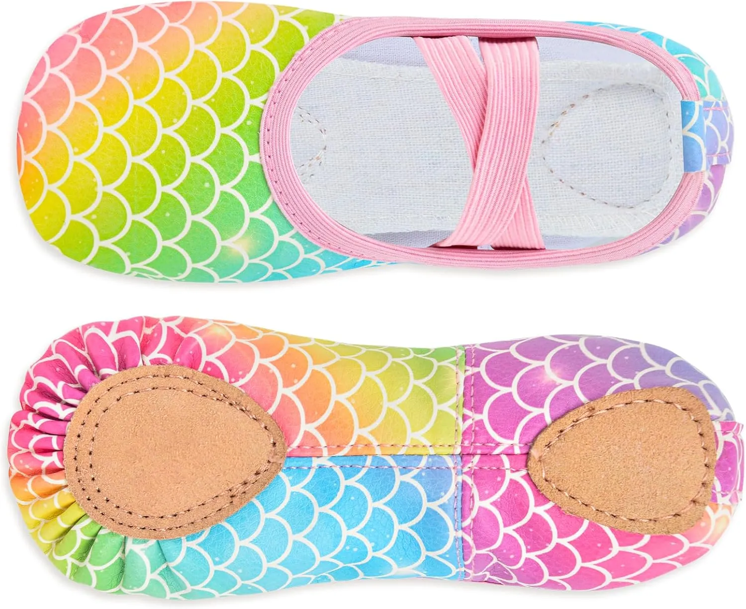 Ballet Shoes for Girls Toddler Ballet Dance Slippers Soft Leather Ballerina Shoes for Little Girls Kids Ballet Flats