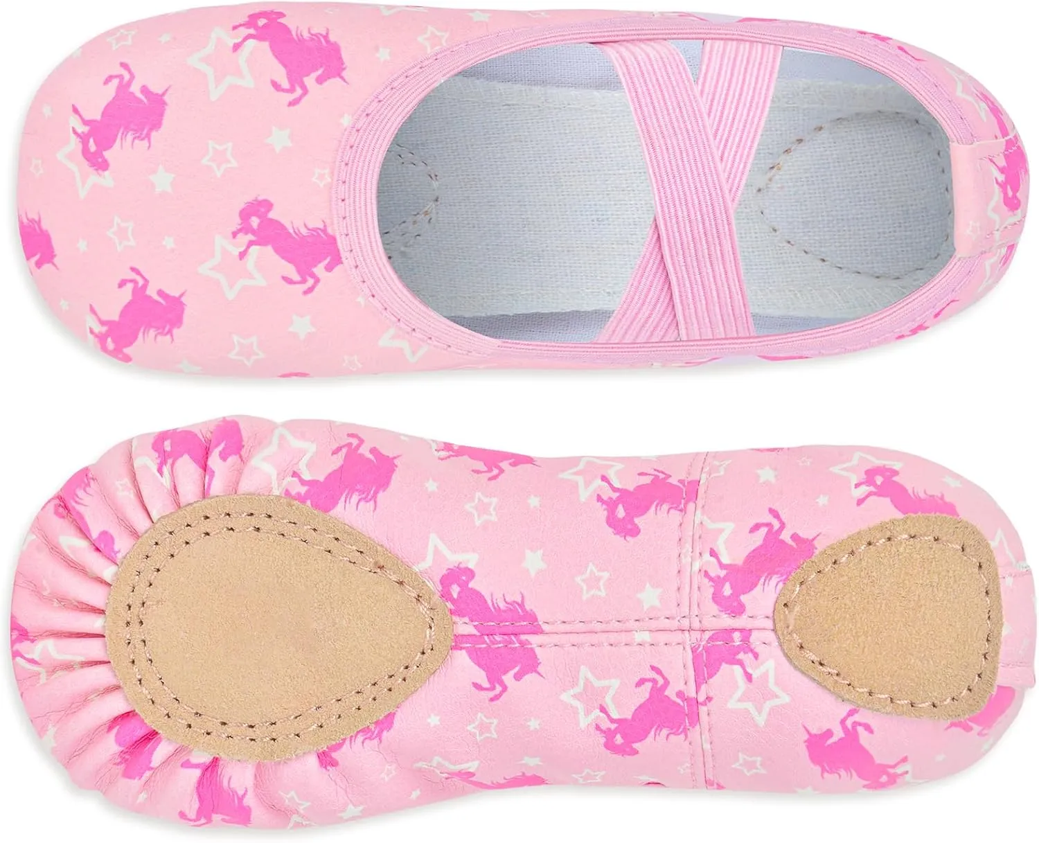 Ballet Shoes for Girls Toddler Ballet Dance Slippers Soft Leather Ballerina Shoes for Little Girls Kids Ballet Flats