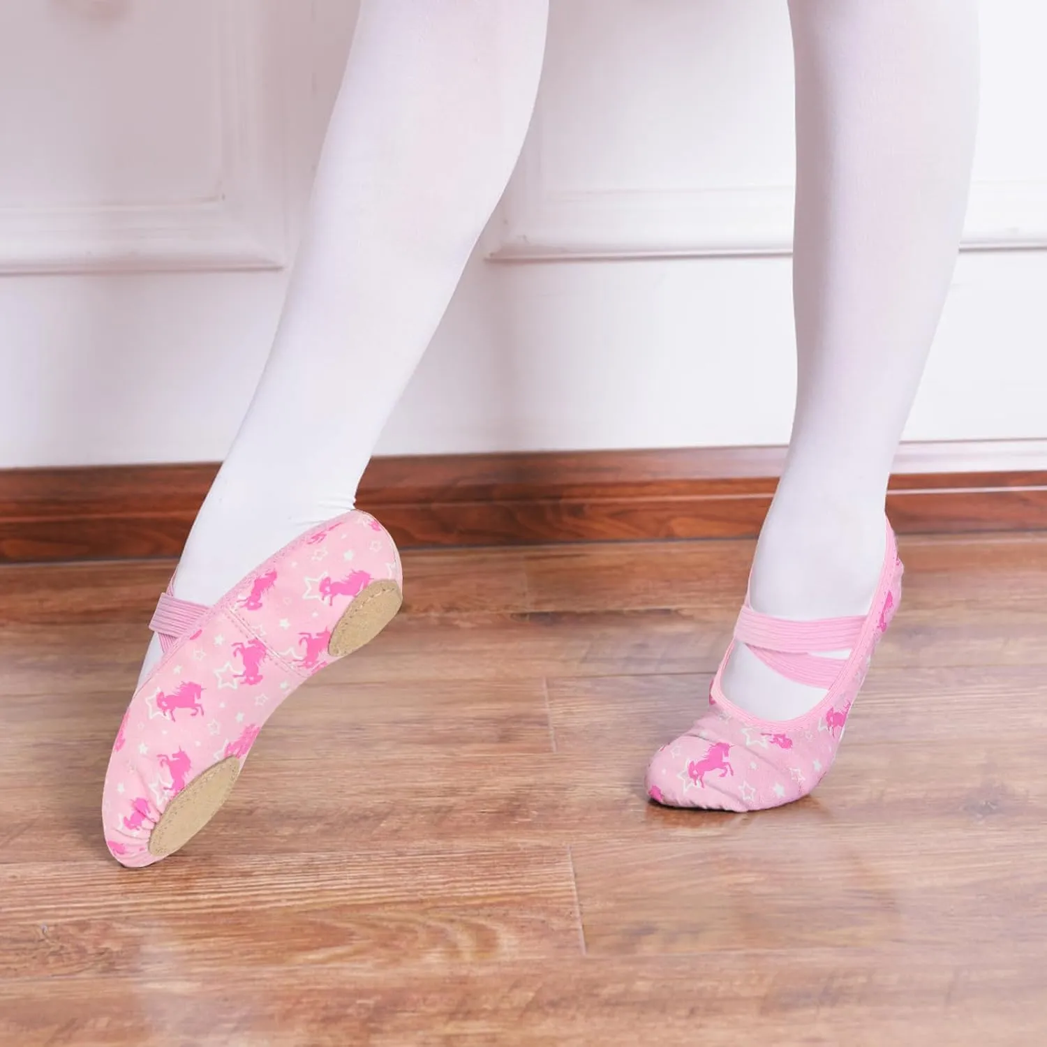 Ballet Shoes for Girls Toddler Ballet Dance Slippers Soft Leather Ballerina Shoes for Little Girls Kids Ballet Flats