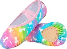Ballet Shoes for Girls Toddler Ballet Dance Slippers Soft Leather Ballerina Shoes for Little Girls Kids Ballet Flats