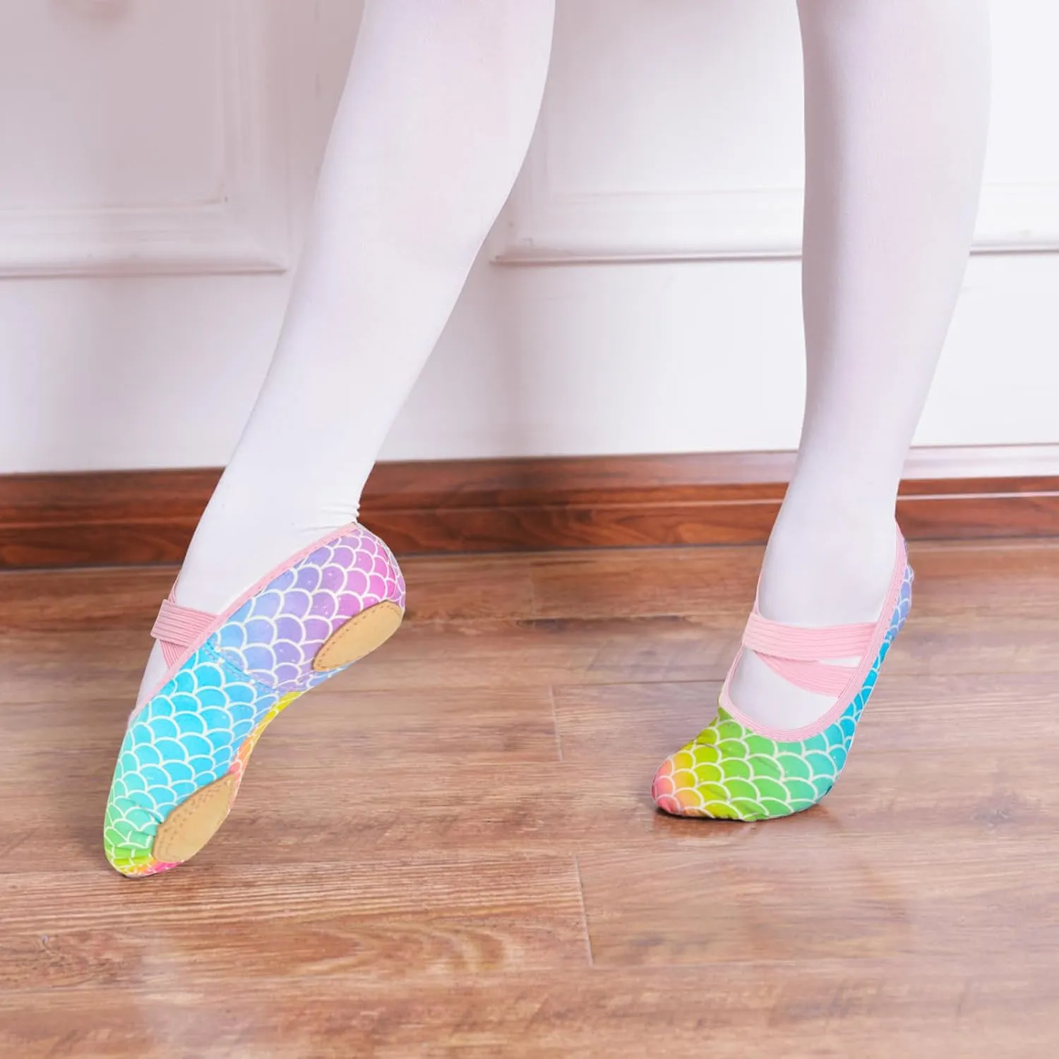 Ballet Shoes for Girls Toddler Ballet Dance Slippers Soft Leather Ballerina Shoes for Little Girls Kids Ballet Flats