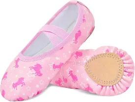 Ballet Shoes for Girls Toddler Ballet Dance Slippers Soft Leather Ballerina Shoes for Little Girls Kids Ballet Flats
