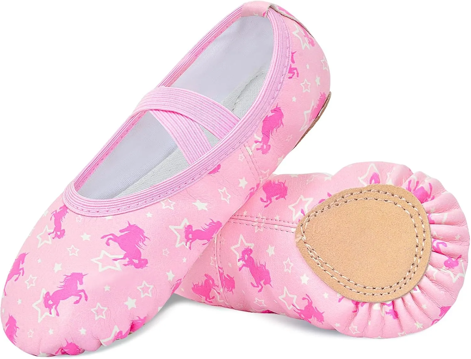 Ballet Shoes for Girls Toddler Ballet Dance Slippers Soft Leather Ballerina Shoes for Little Girls Kids Ballet Flats