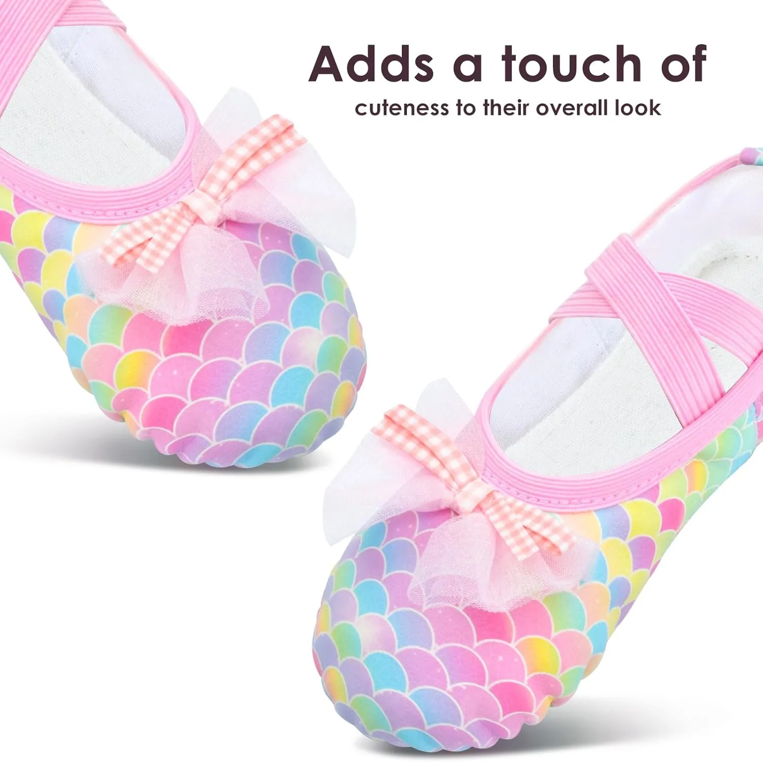 Ballet Shoes for Girls Toddler Ballet Dance Slippers Soft Leather Split Sole Flat Ballerina Shoes for Little Girls Kids