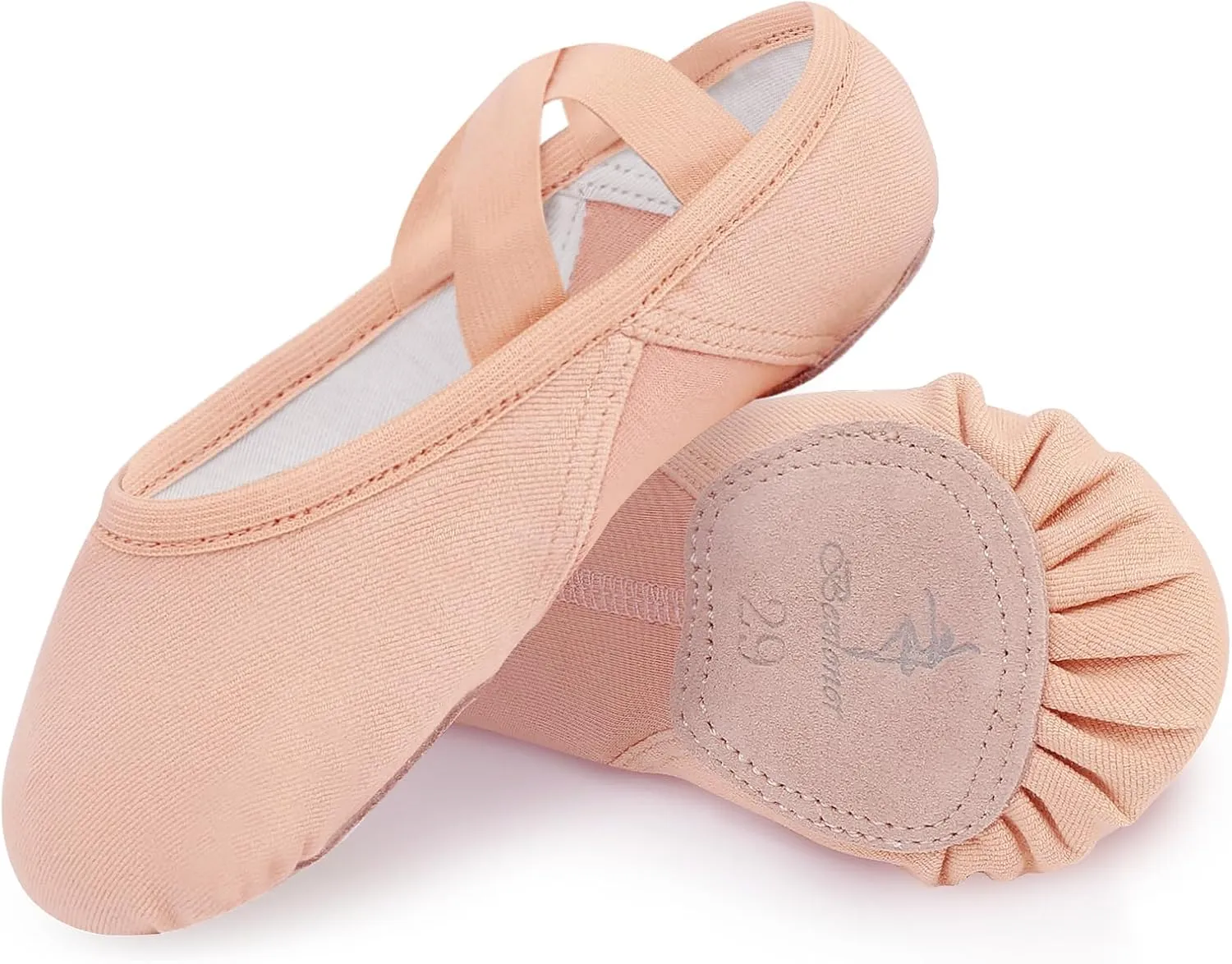 Bezioner Ballet Slippers for Girls Highly Elastic Girls Ballet Shoes Split Sole Dance Shoes for Toddler/Kid/Women