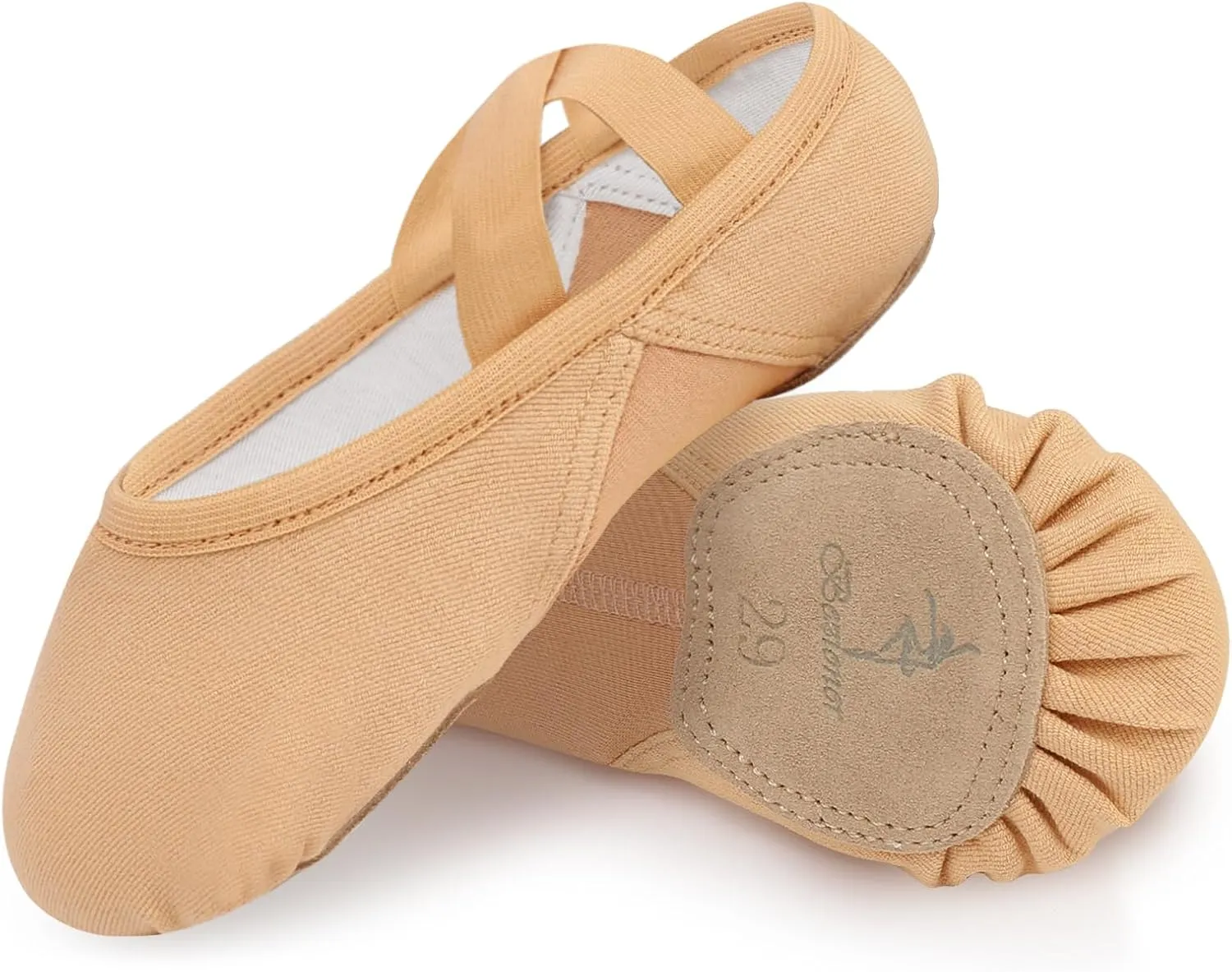 Bezioner Ballet Slippers for Girls Highly Elastic Girls Ballet Shoes Split Sole Dance Shoes for Toddler/Kid/Women