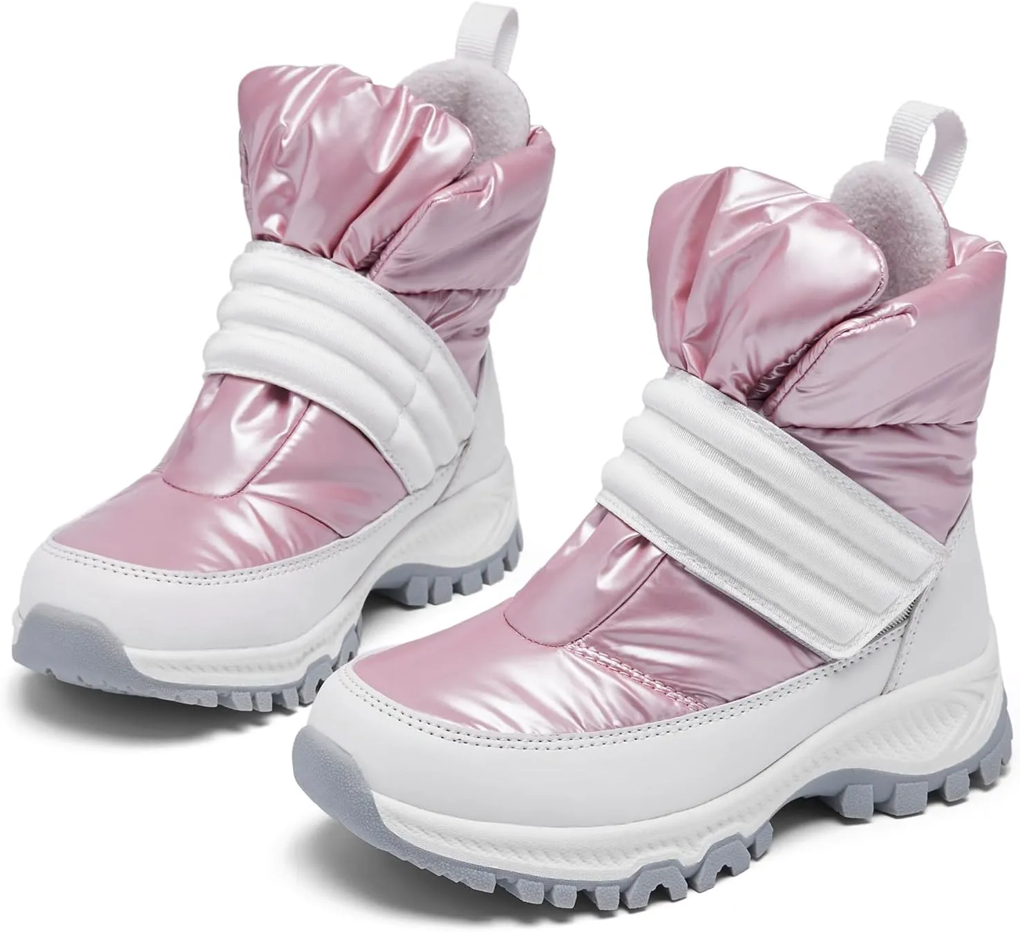 Boys Girls Kids Cute Snow Boots Waterproof Slip Resistant Outdoor Winter Boots Shoes Little Kid/Big Kid