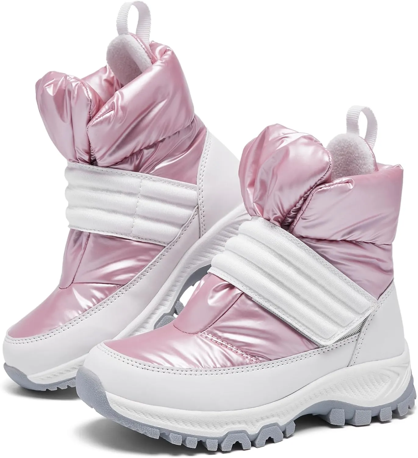 Boys Girls Kids Cute Snow Boots Waterproof Slip Resistant Outdoor Winter Boots Shoes Little Kid/Big Kid