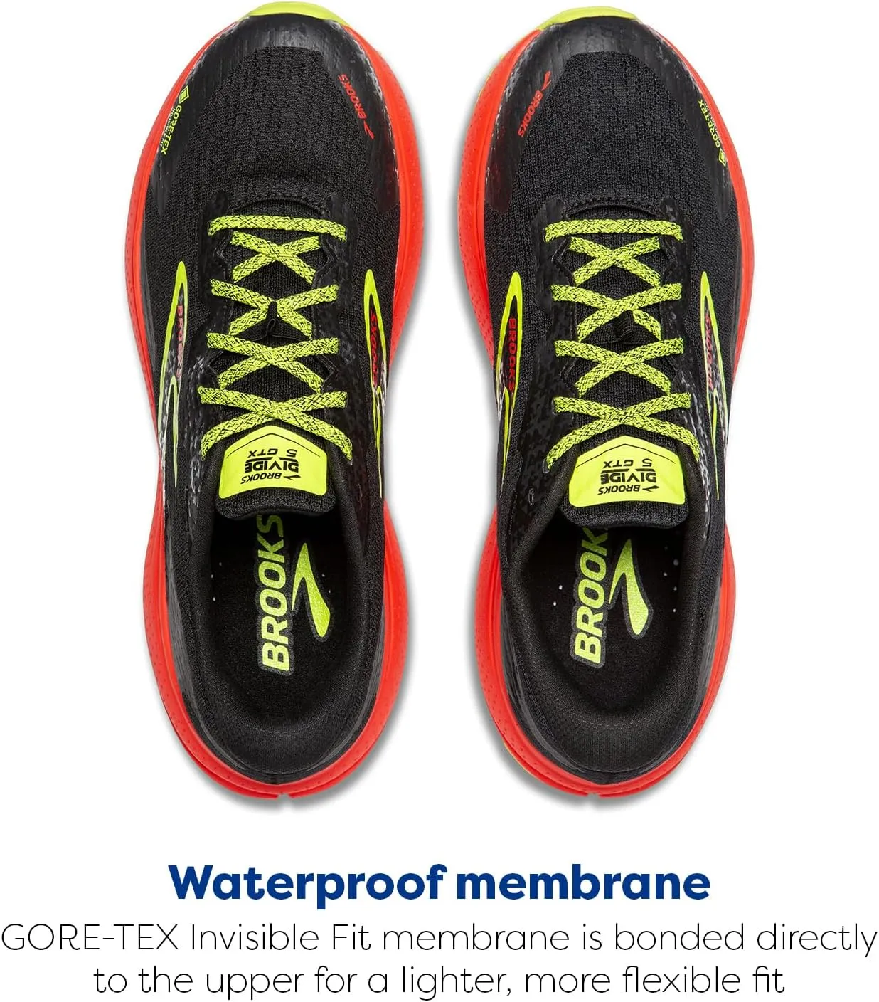 Brooks Mens Divide 5 GTX Waterproof Trail Running Shoe