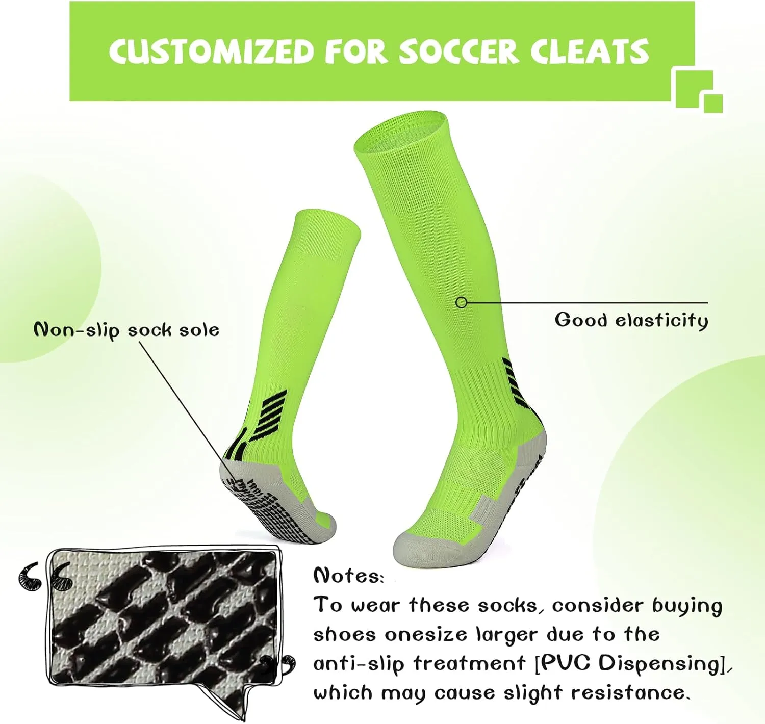CBUSTER Kids Soccer Cleats Boys Girls Football Shoes with Socks Youth Soccer Shoes AG