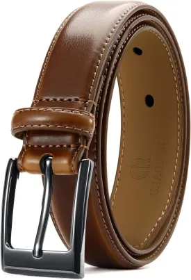 CHAOREN Mens Belts Leather 1 1/8" for Gift Men - Perfect Companion to Mens Dress Shoes
