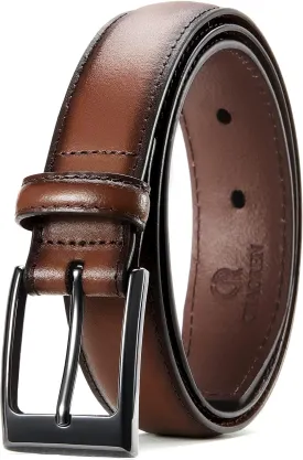 CHAOREN Mens Belts Leather 1 1/8" for Gift Men - Perfect Companion to Mens Dress Shoes
