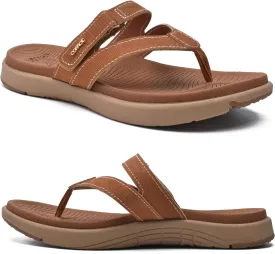 COFACE Womens Fashion Orthotic Flip Flops Ladies Slip On Lightweight Athletic Yoga Mat Cushion Thong Sandals With Comfortable Plantar Fasciitis Arch Support