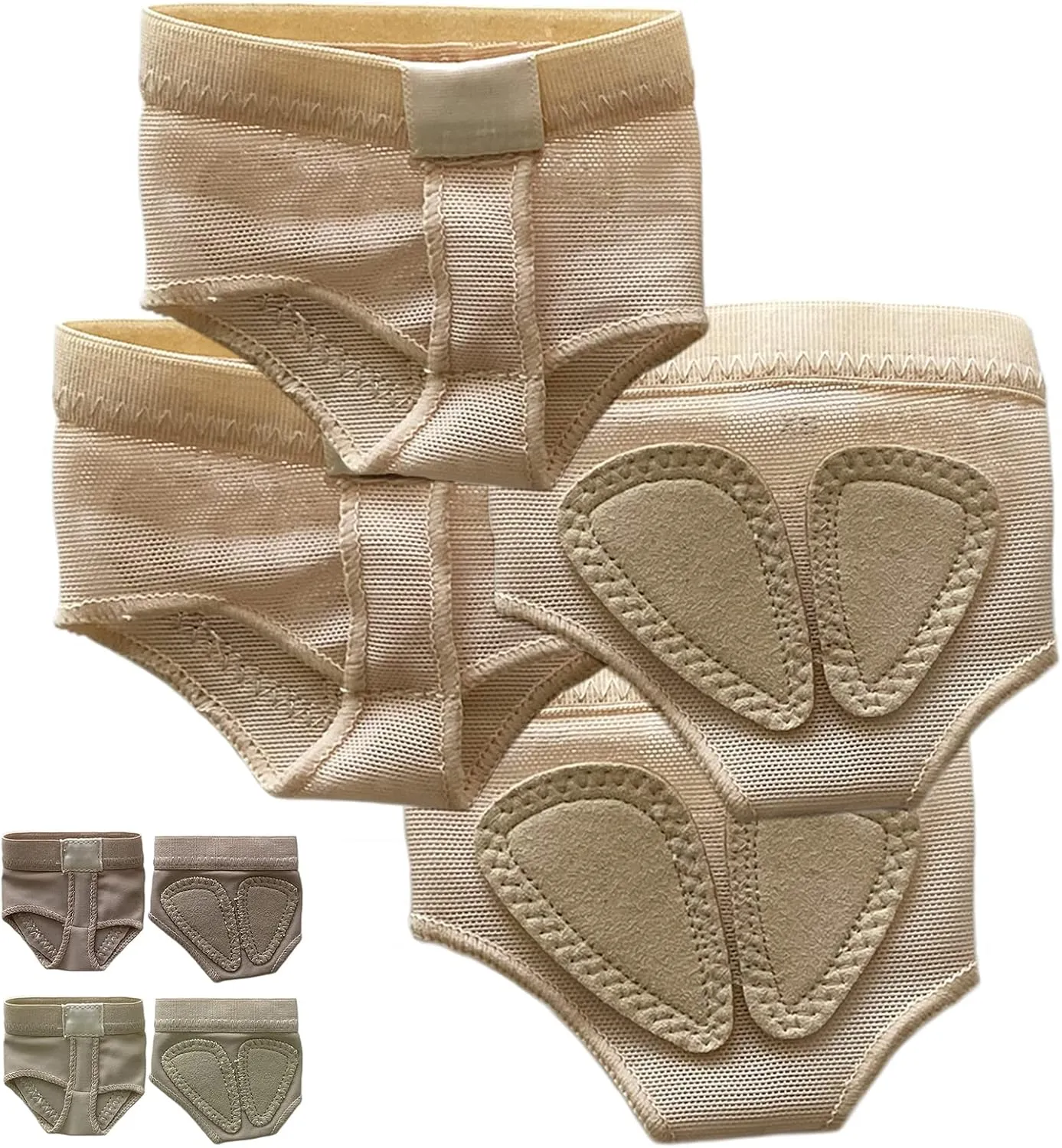 DANCEYOU Foot Undies Thongs 1/2 Pairs Lyrical Dance Paws Pads Ballet Belly Contemporary Dance Shoes for Kids Women and Men