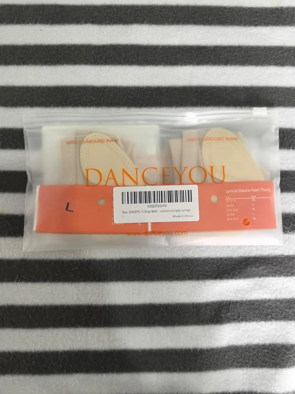 DANCEYOU Foot Undies Thongs 1/2 Pairs Lyrical Dance Paws Pads Ballet Belly Contemporary Dance Shoes for Kids Women and Men