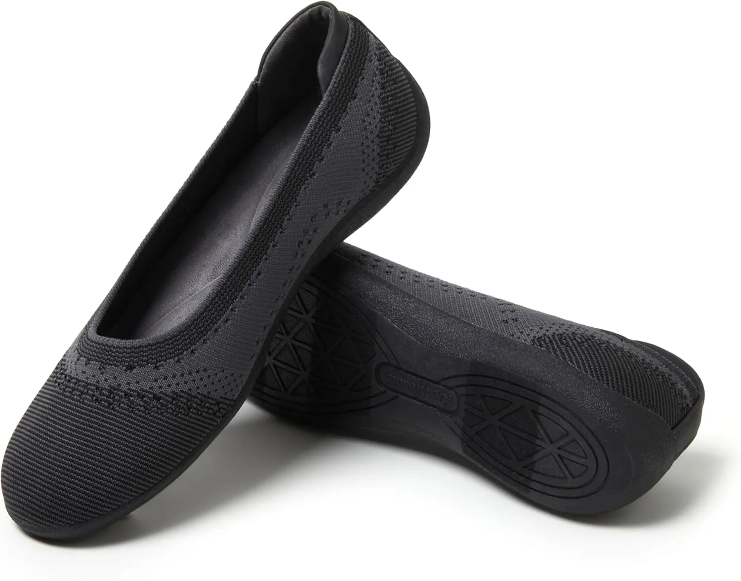 Dearfoams Women's Misty Fashion Casual Slip on - Ballet Flat with Breathability, Comfort, and Arch Support