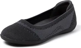 Dearfoams Women's Misty Fashion Casual Slip on - Ballet Flat with Breathability, Comfort, and Arch Support