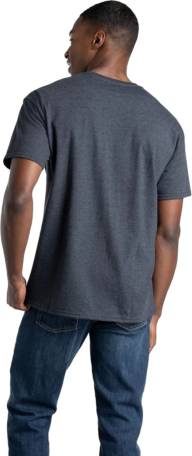 Fruit of the Loom Men's Crew Tee Undershirts, Moisture Wicking & Tag Free, Also Available in Big & Tall