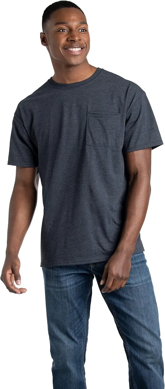 Fruit of the Loom Men's Crew Tee Undershirts, Moisture Wicking & Tag Free, Also Available in Big & Tall
