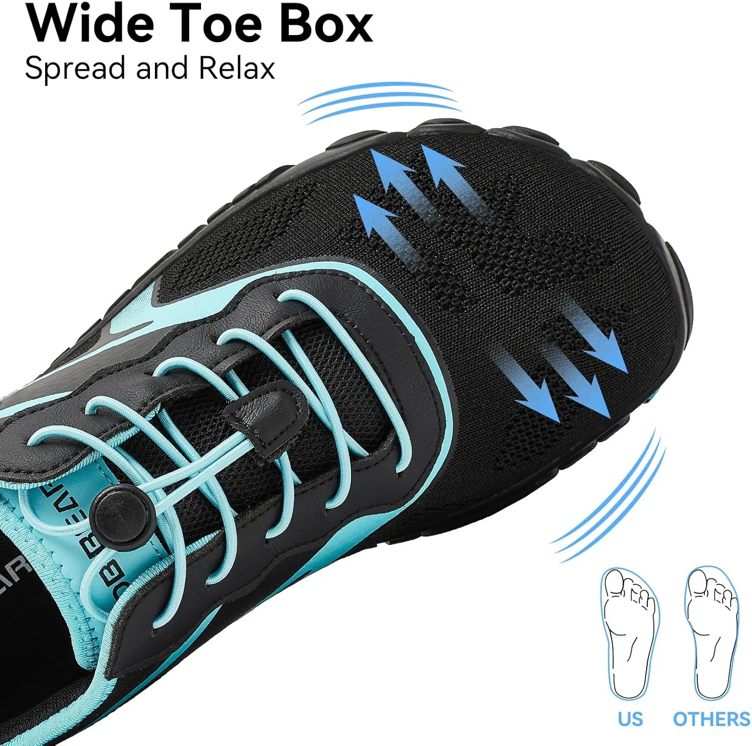 HOBIBEAR Barefoot Shoes for Men Women Wide Toe Box Zero Drop Cross-Training Minimalist Unisex