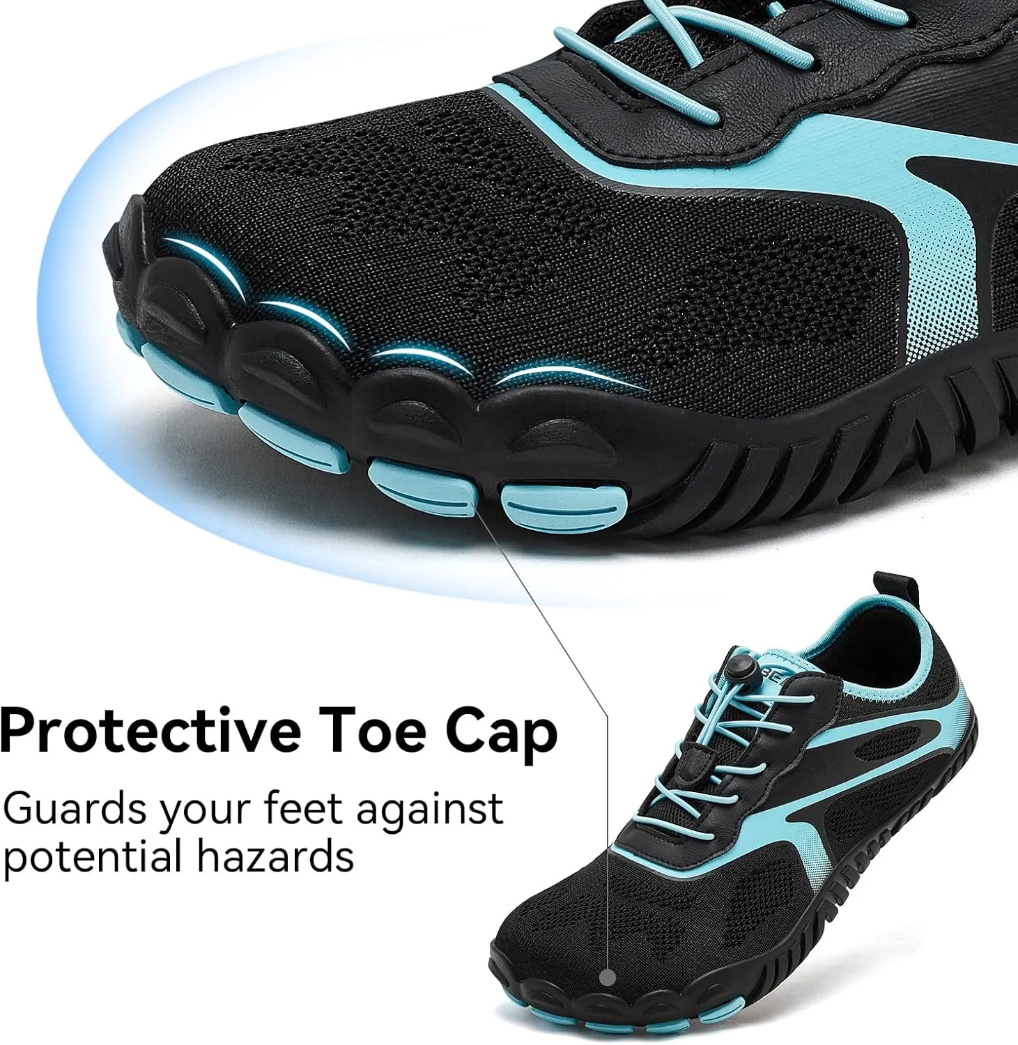 HOBIBEAR Barefoot Shoes for Men Women Wide Toe Box Zero Drop Cross-Training Minimalist Unisex