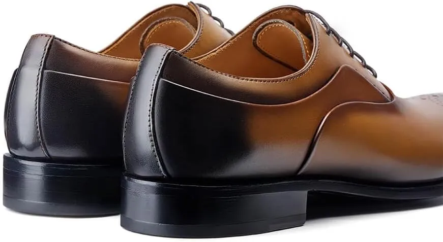 Jepsengord Men's Dress Shoes Genuine Leather Oxfords Luxury Formal Business Suit Shoes with Blake Rapid Stitch