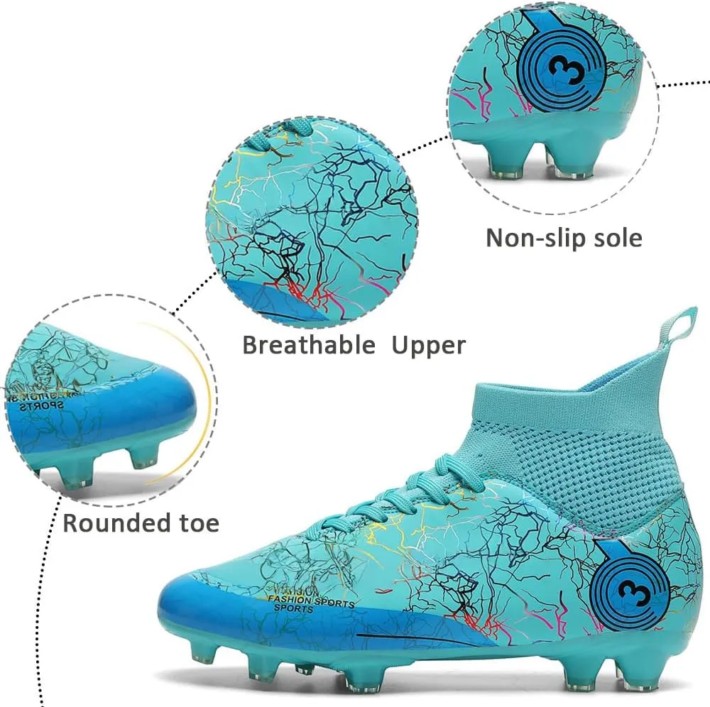 Kids Soccer Shoes Boys Football Cleats Professional Athletic Outdoor Trainning Football Shoes Youth Girl Turf Soccer Cleats