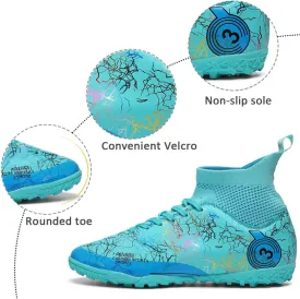 Kids Soccer Shoes Boys Girls Football Trainning Shoes Youth Firm Ground Athletic Turf Shoes Outdoor Professional Soccer Shoes Sneakers
