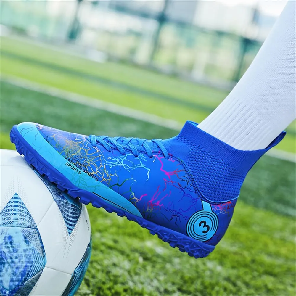 Kids Soccer Shoes Boys Girls Football Trainning Shoes Youth Firm Ground Athletic Turf Shoes Outdoor Professional Soccer Shoes Sneakers