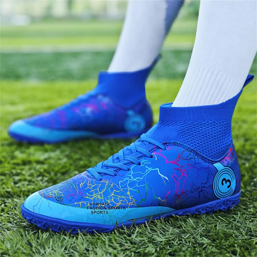 Kids Soccer Shoes Boys Girls Football Trainning Shoes Youth Firm Ground Athletic Turf Shoes Outdoor Professional Soccer Shoes Sneakers