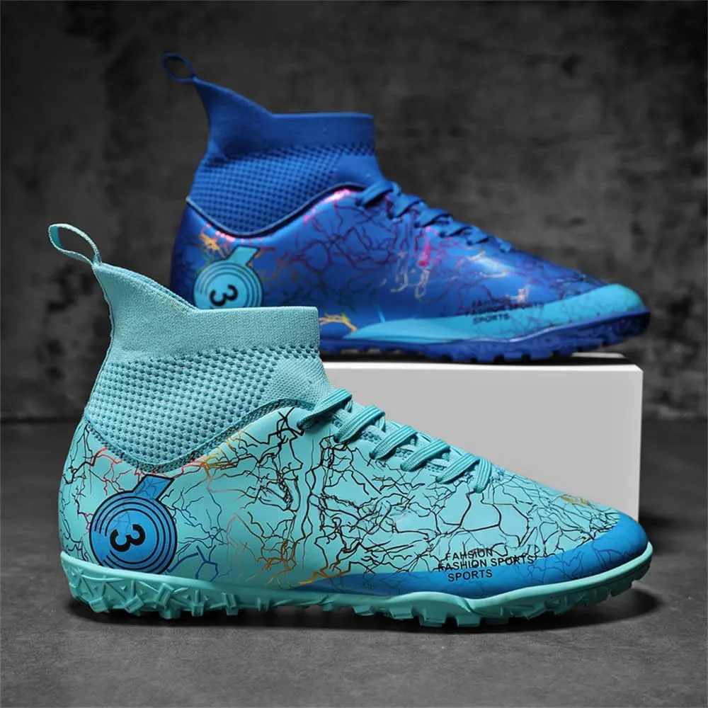 Kids Soccer Shoes Boys Girls Football Trainning Shoes Youth Firm Ground Athletic Turf Shoes Outdoor Professional Soccer Shoes Sneakers