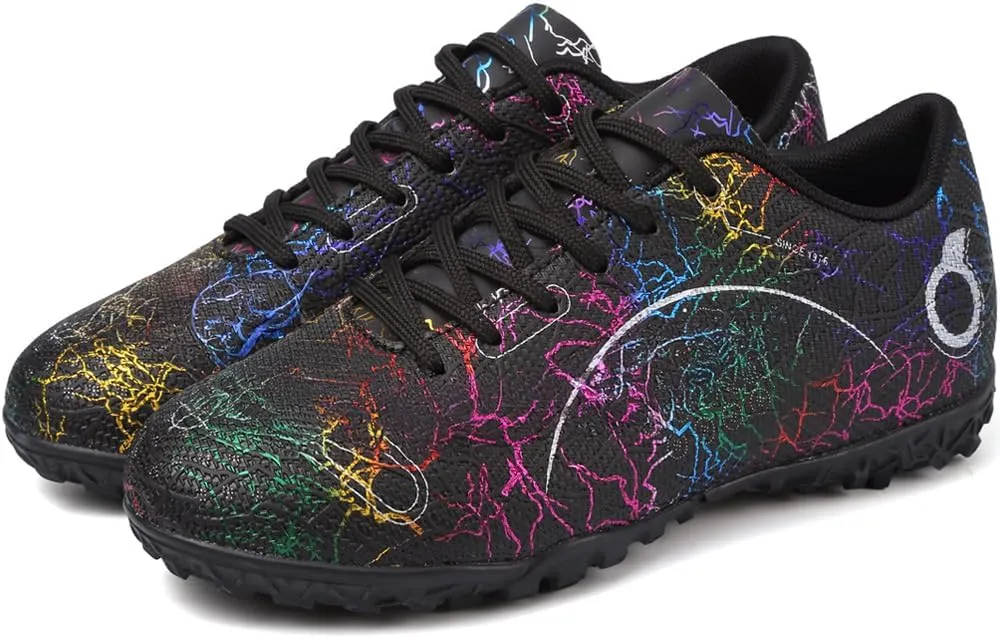 Kids Soccer Shoes Boys Girls Football Trainning Shoes Youth Firm Ground Athletic Turf Shoes Outdoor Professional Soccer Shoes Sneakers