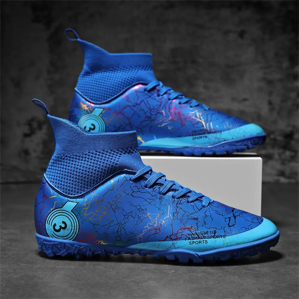 Kids Soccer Shoes Boys Girls Football Trainning Shoes Youth Firm Ground Athletic Turf Shoes Outdoor Professional Soccer Shoes Sneakers