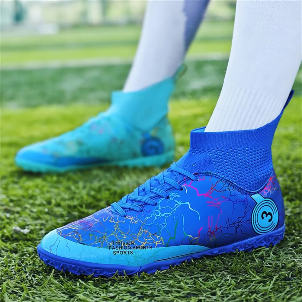 Kids Soccer Shoes Boys Girls Football Trainning Shoes Youth Firm Ground Athletic Turf Shoes Outdoor Professional Soccer Shoes Sneakers
