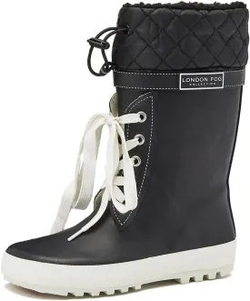 LONDON FOG Toby Boys Girls Snow Boots and Rain Boots - Insulated Winter Waterproof Boys Girls Snow Boots - Little Kid and Big Kid Sizes 11 to 7