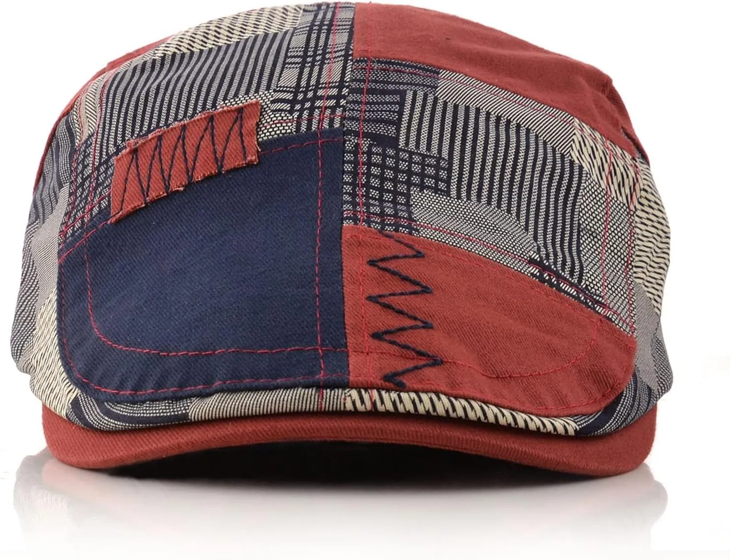 M MOACC Men's Beret Hat Cotton Buckle Adjustable Newsboy Hats Cabbie Gatsby Cap