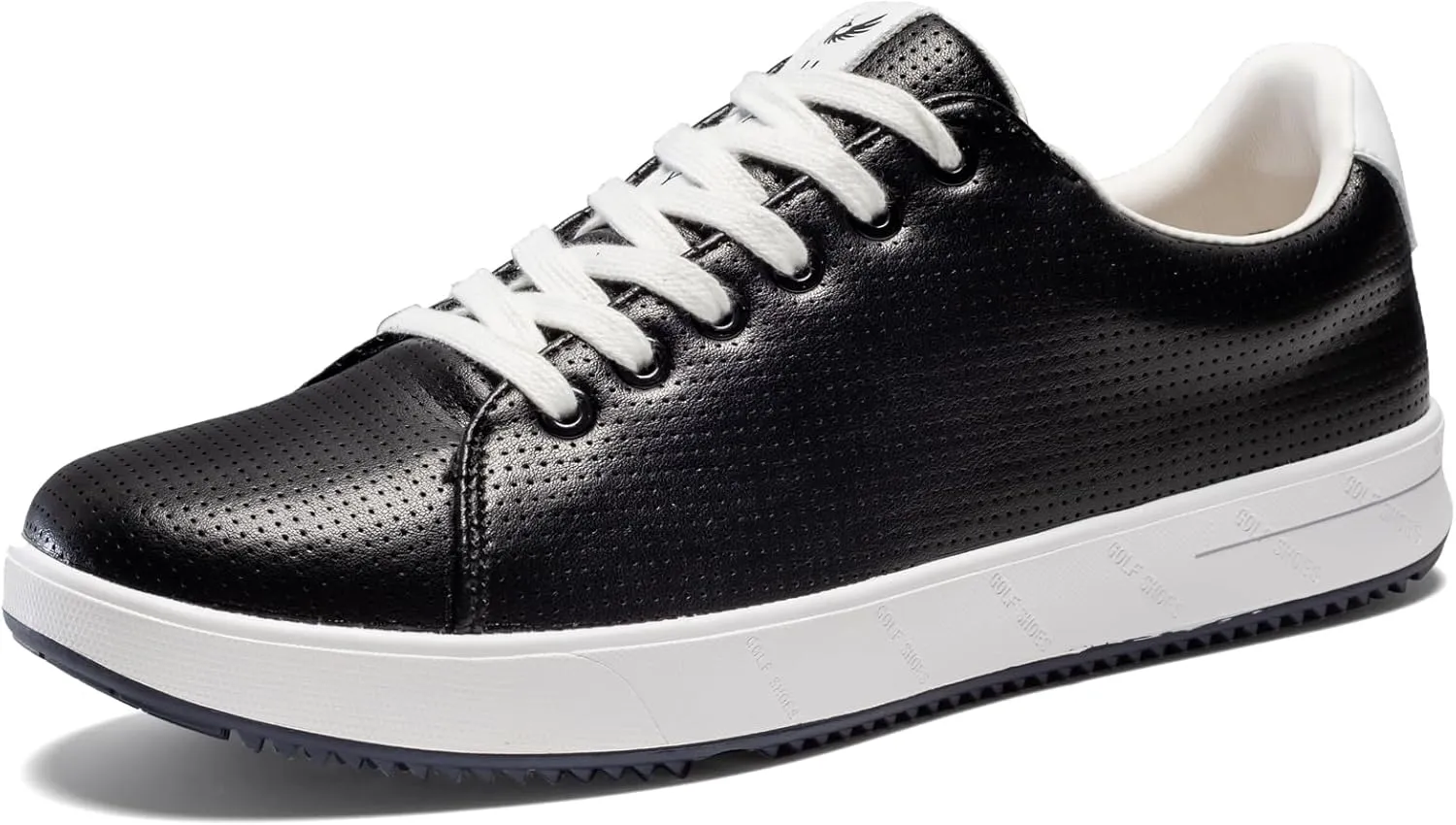 Men's Golf Shoes Professional Spikeless Leather Sneakers Non Slip Low Top Lightweight Comfort Travel Walking Shoes