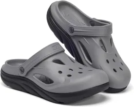 Mens Orthotic Clogs Garden Shoes Recovery Sport Sandals Arch Support Slip-on Mules Outdoor Beach Slippers Recovery Plantar Fasciitis Orthotic Slides