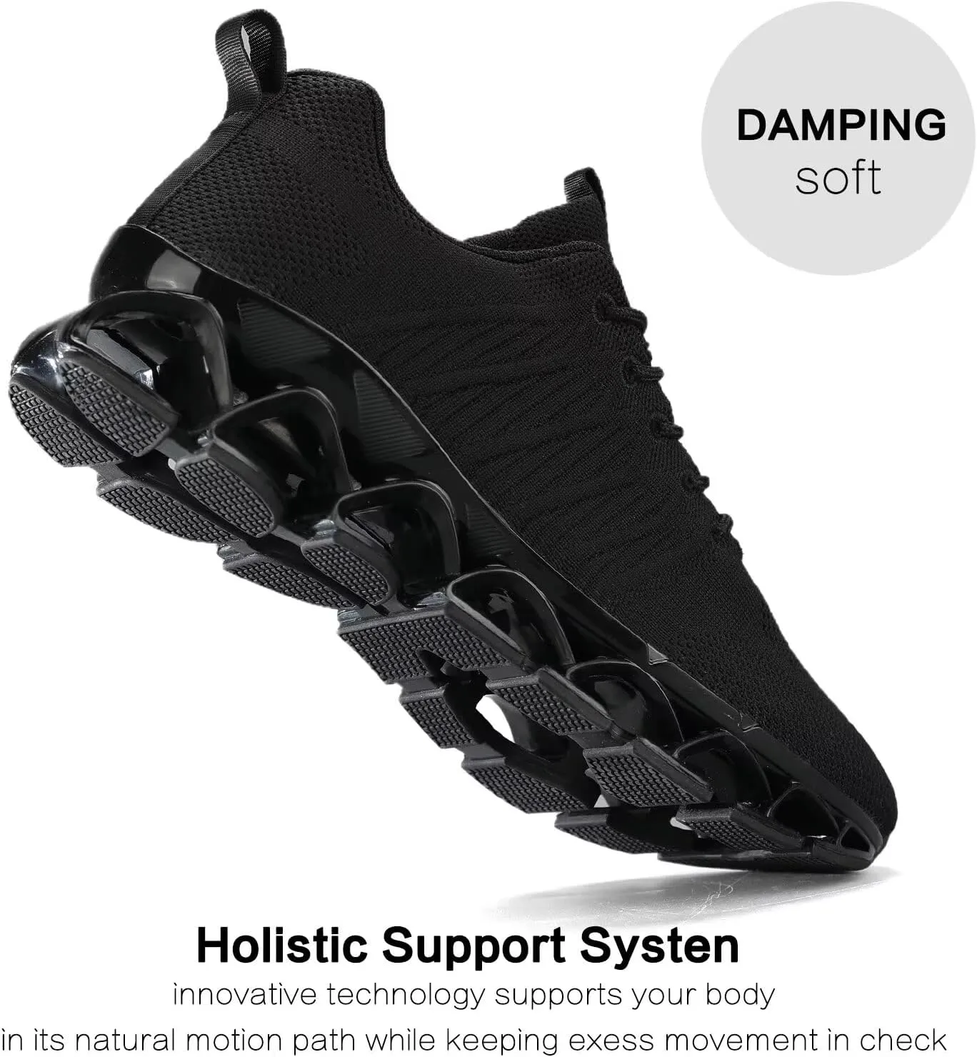 Mens Slip on Running Walking Shoes Blade Tennis Casual Fashion Sneakers Comfort Non Slip Work Sport Athletic Trainer