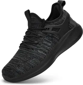 Mens Wide Running Shoes Walking Tennis Shoes Cushioning Wide Sneakers Slip On Sports Work Gym Outdoor Running Sneakers Comfort Lightweight