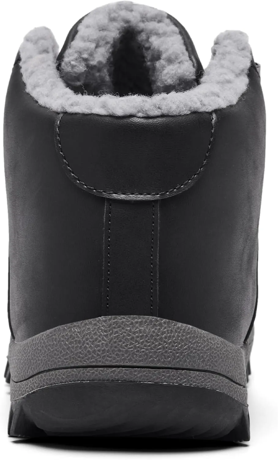 Mens Winter Warm Snow Boots Fur Lined Water Resistant Non-Slip Insulated Waterprof Winter Hiking Wrok Shoes