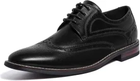 Mofri Men's Dress Shoes Formal Cap Toe Oxford Dress Shoes for Men Comfortable