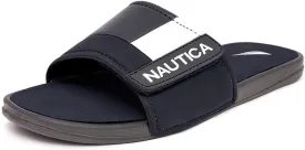 Nautica Men's Athletic Slide Sandal, Adjustable Straps, Comfort Slip-On (Regular & Wide Widths)