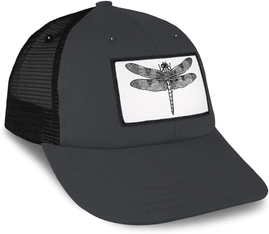 Patch Hat Trucker Baseball Cap Dragonfly B Animals Insects Cute Insect Insects