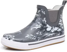 Rain Boots for Women and Men,Unisex Ankle Rain Shoes Anti-Slipping Rainboots with Comfortable Lightweight Garden Rubber Rain Boot and Outdoor Work Shoes,Waterproof Fishing Deck Boots