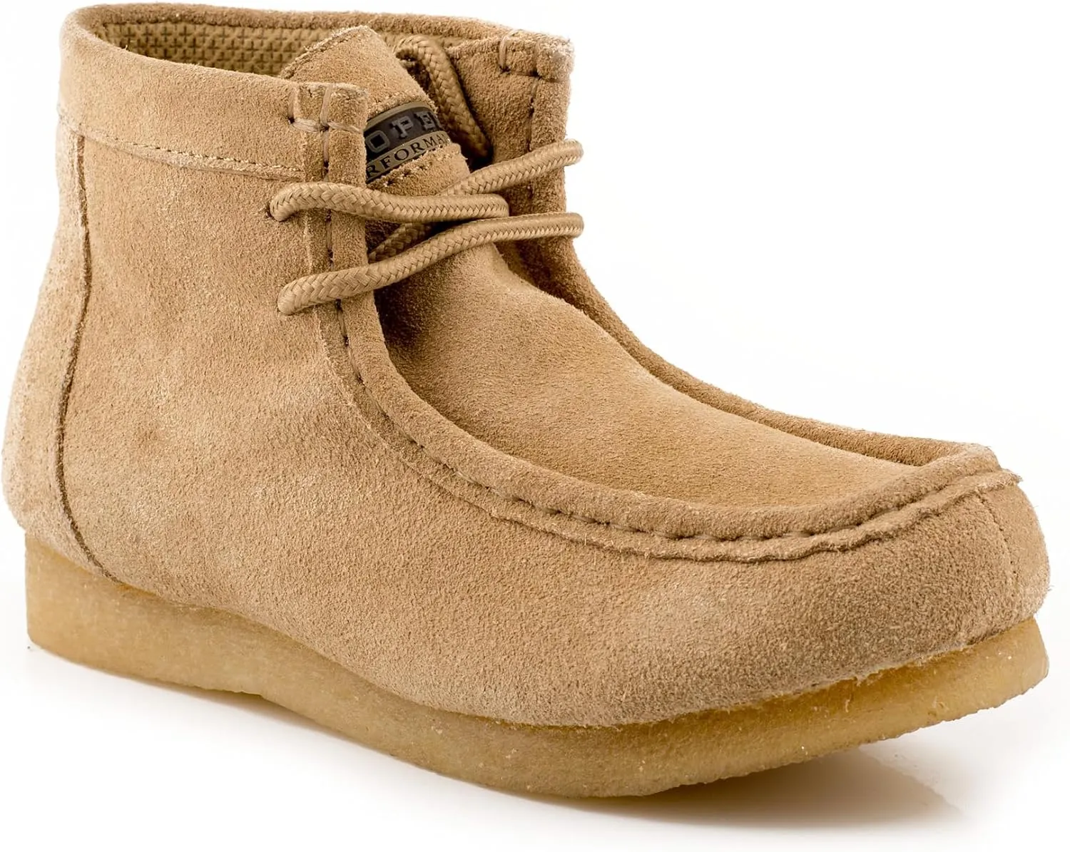 ROPER Mens Gum Sticker Square Toe Chukka Casual Boots Ankle - Brown
