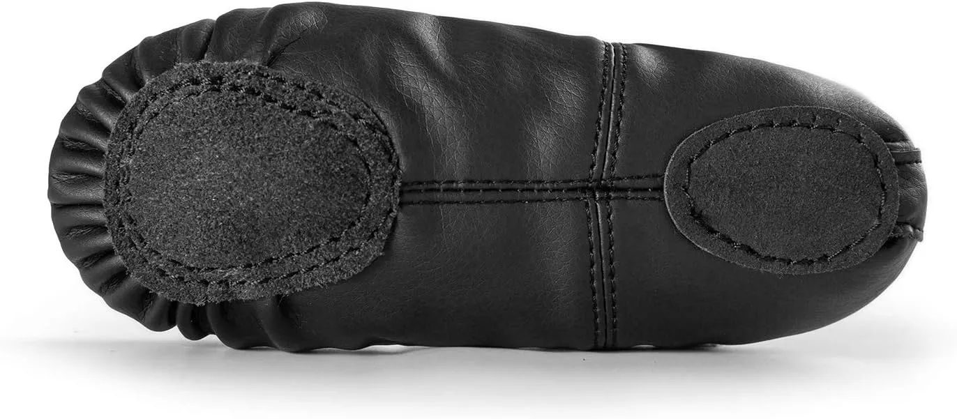 RoseMoli Ballet Shoes for Girls/Toddlers/Kids/Women, Leather Yoga Shoes/Ballet Slippers for Dancing